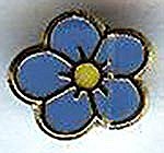 Forget Me Not Lapel Pin Masonic Library Museum Shop